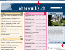 Tablet Screenshot of oberwallis.ch